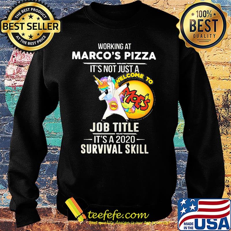 Unicorn working at marco's pizza it's not just a job title it's a 2020 survival skill s Sweater Unicorn working at marco's pizza it's not just a job title it's a 2020 survival skill s Sweater