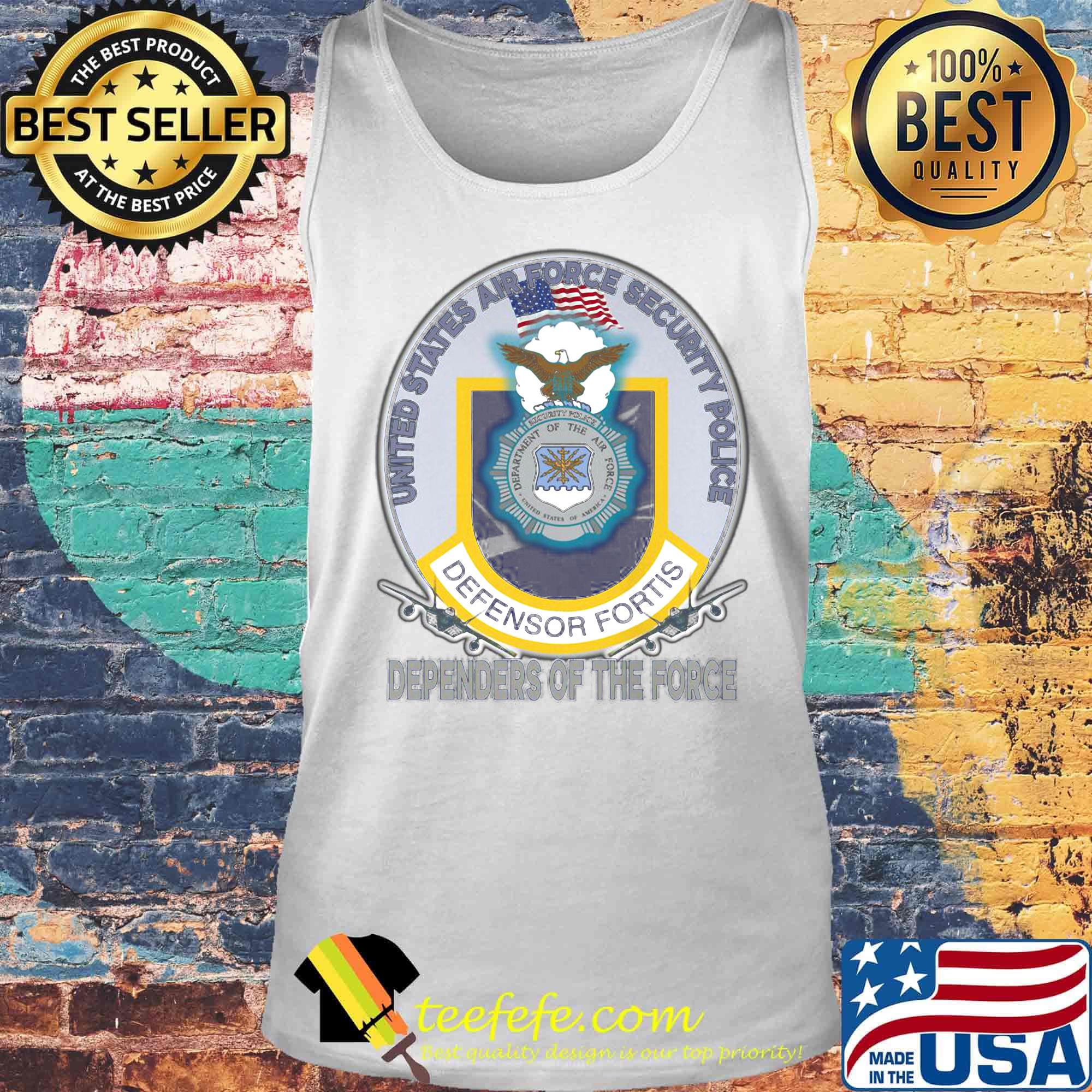 United States Air force security police Defensor fortis Dependers of the force s Tank top United States Air force security police Defensor fortis Dependers of the force s Tank top