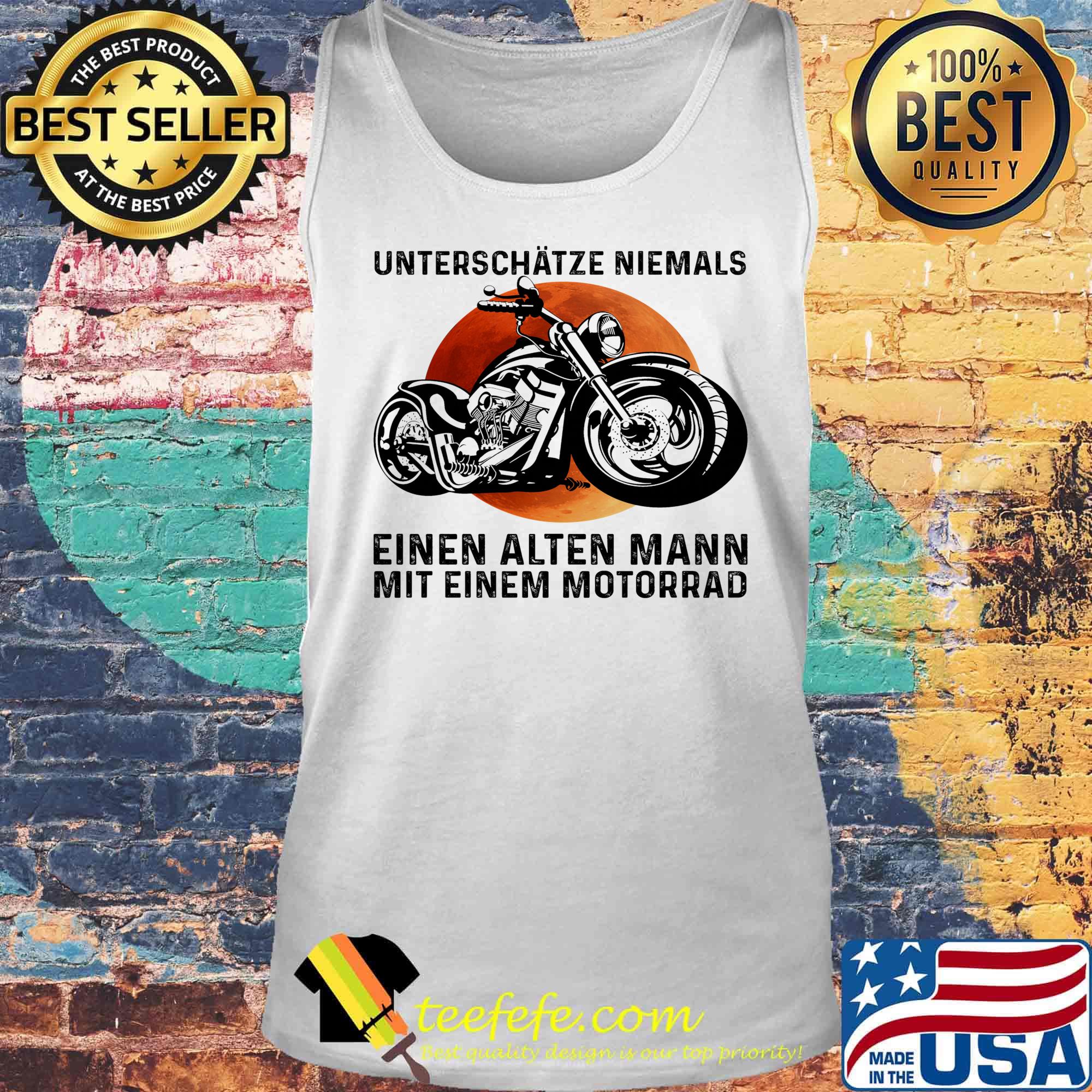 Unterschatze niemals einen alten mann mit einem motorrad sunset s Tank top Unterschatze niemals einen alten mann mit einem motorrad sunset s Tank top