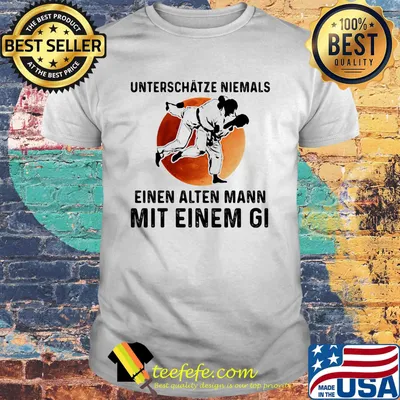 Unterschatze Niemals Einen Atlen Mann Mit Einem Gi Sunset Shirt