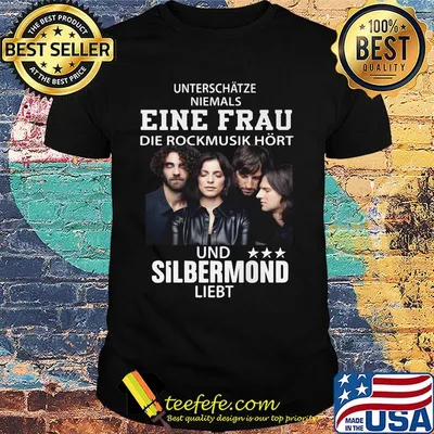 Unterschätze niemals einen frau die rockmusik hört und silbermond liebt shirt