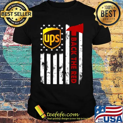 Ups back the red american flag independence day shirt