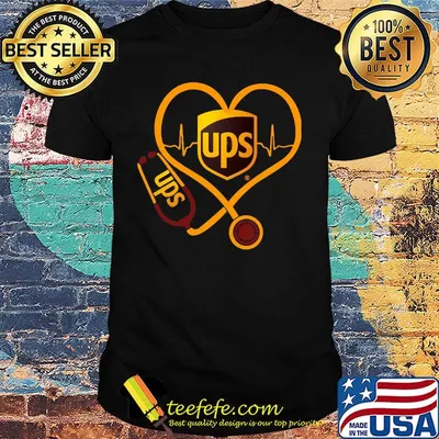 UPS nurse stethoscope love heartbeat shirt