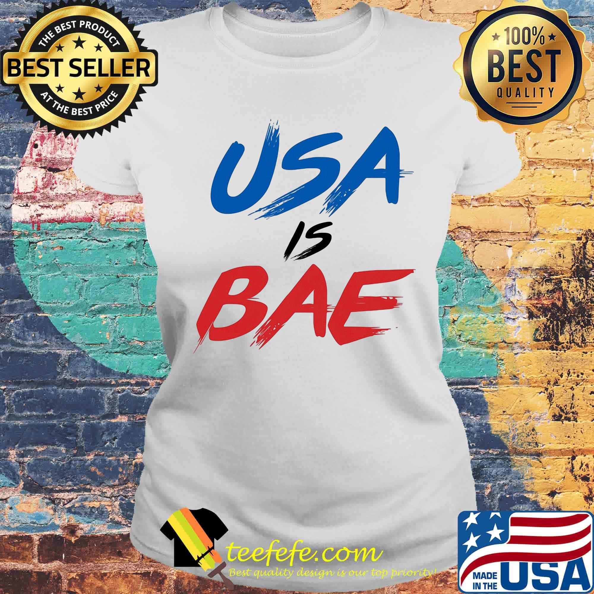 USA Is Bea Blue Black Red Shirt Laides tee USA Is Bea Blue Black Red Shirt Laides tee