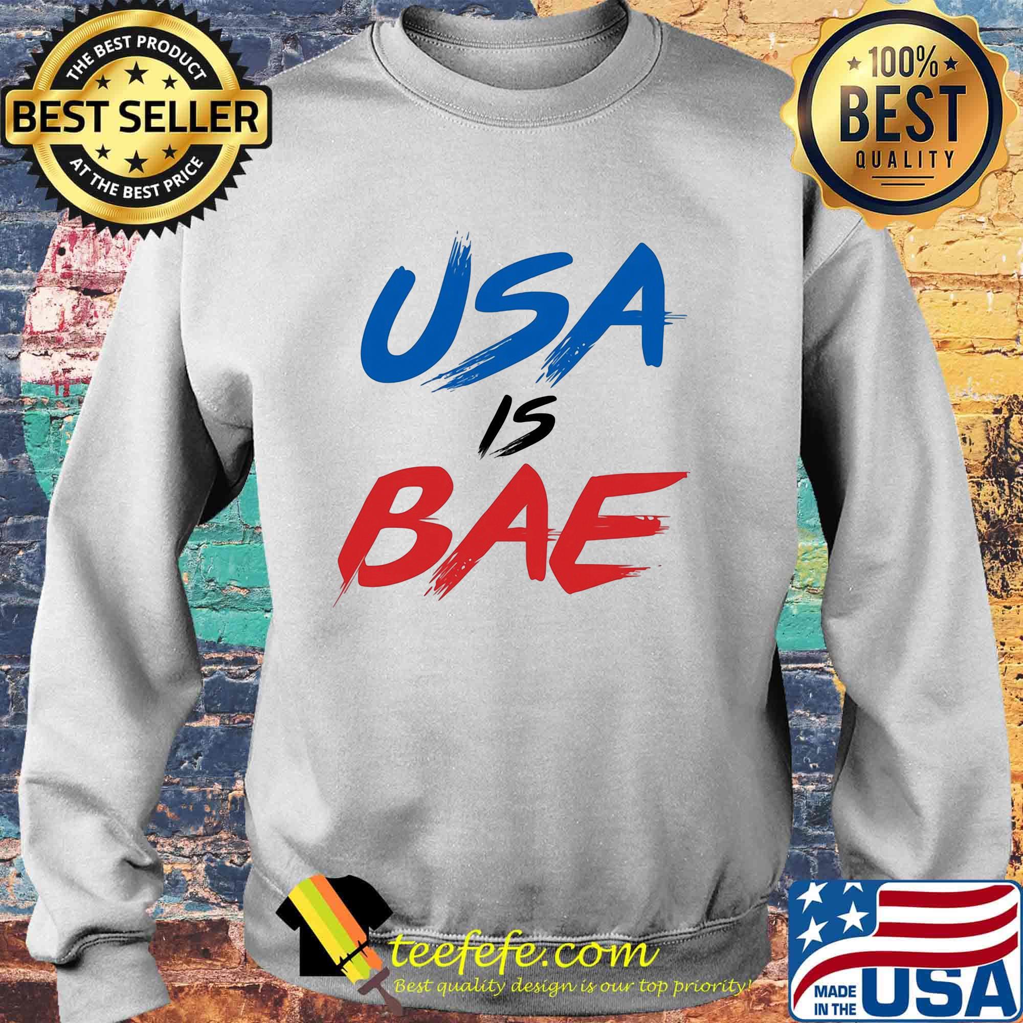 USA Is Bea Blue Black Red Shirt Sweater USA Is Bea Blue Black Red Shirt Sweater