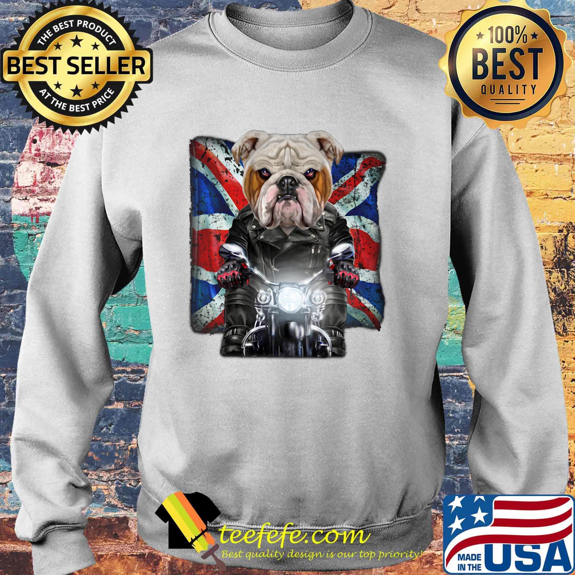 Vicious english bulldog face ride a motorcycle england flag s Sweater Vicious english bulldog face ride a motorcycle england flag s Sweater