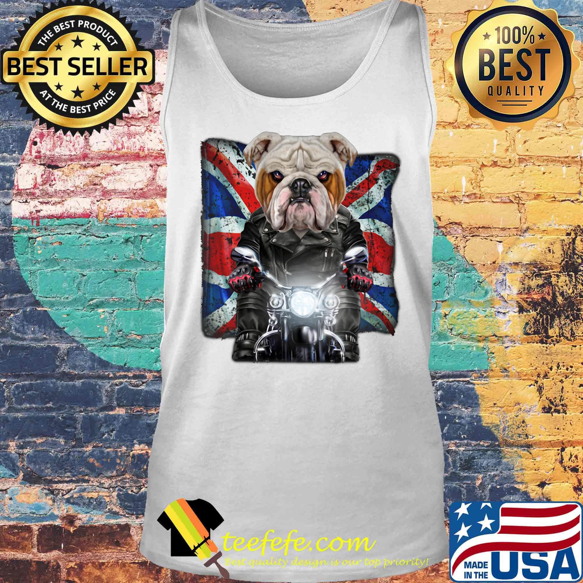 Vicious english bulldog face ride a motorcycle england flag s Tank top Vicious english bulldog face ride a motorcycle england flag s Tank top
