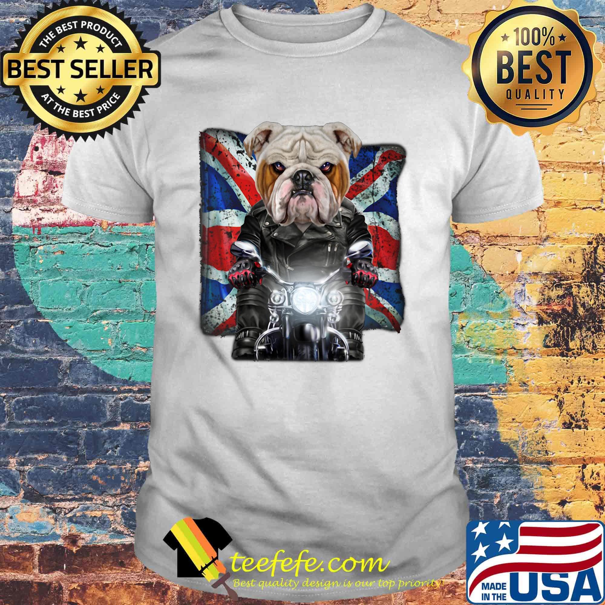 Vicious english bulldog face ride a motorcycle england flag shirt Vicious english bulldog face ride a motorcycle england flag shirt
