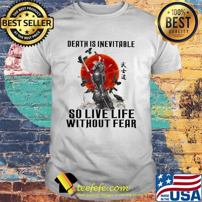 Vikings death is inevitable so live life without fear sunset shirt