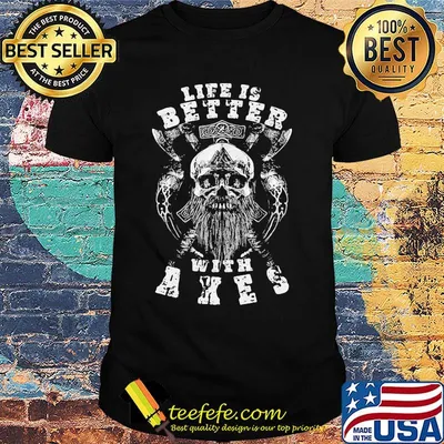 Vikings skull life is better with ashes shirt