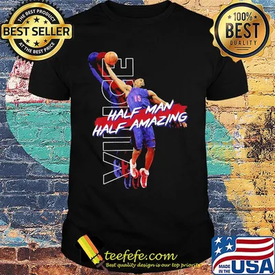 Vince carter 15 half man half amazing toronto basketball shirt