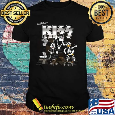 Walt disney's mickey mouse kiss band shirt
