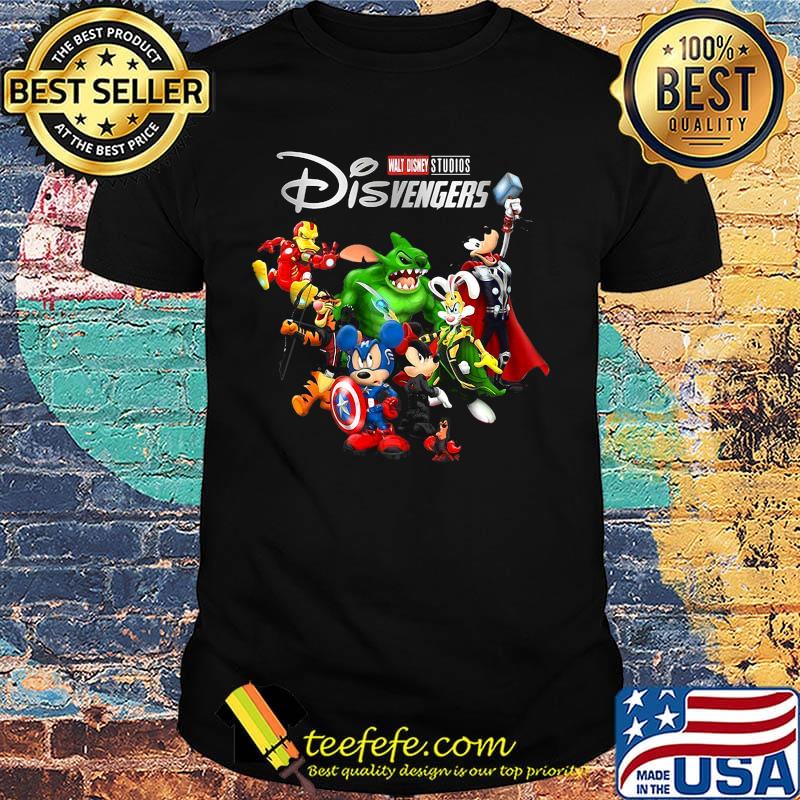 Walt disney studios disvengers cartoon characters shirt