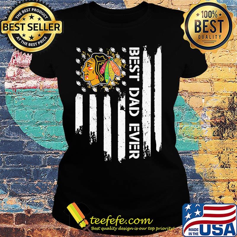 Washington blackhawks best dad ever american flag independence day s Ladies tee Washington blackhawks best dad ever american flag independence day s Ladies tee