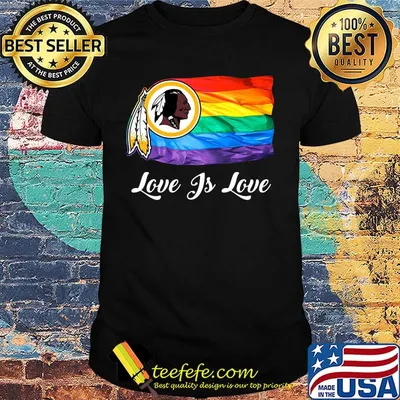 Washington redskins lgbt flag love is love shirt