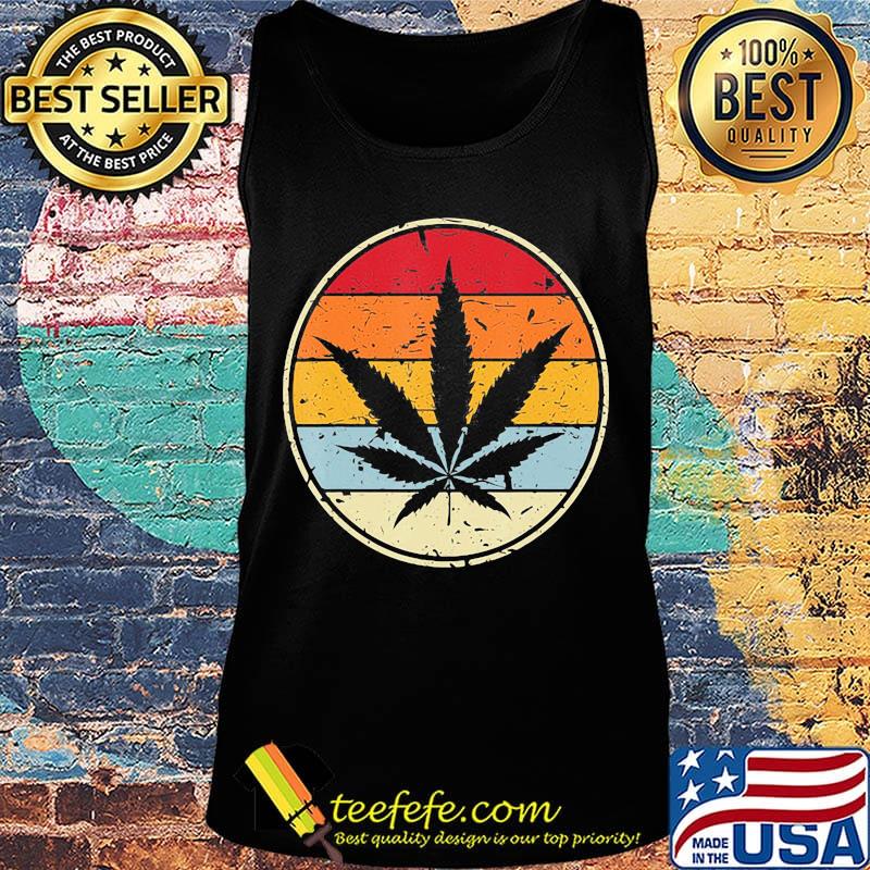 Weed black vintage retro circle s Tank top Weed black vintage retro circle s Tank top