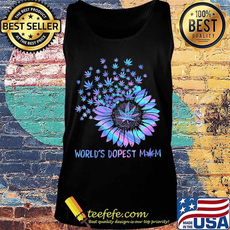 Weed sunflower world's dopest mom color s Tank top Weed sunflower world's dopest mom color s Tank top