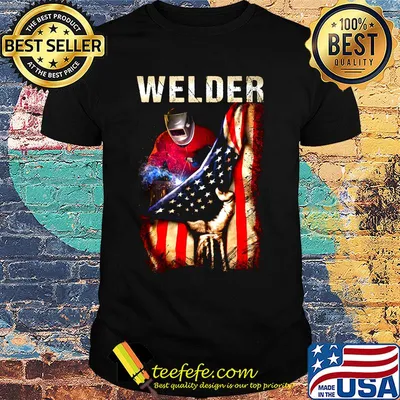 Welder american flag independence day shirt