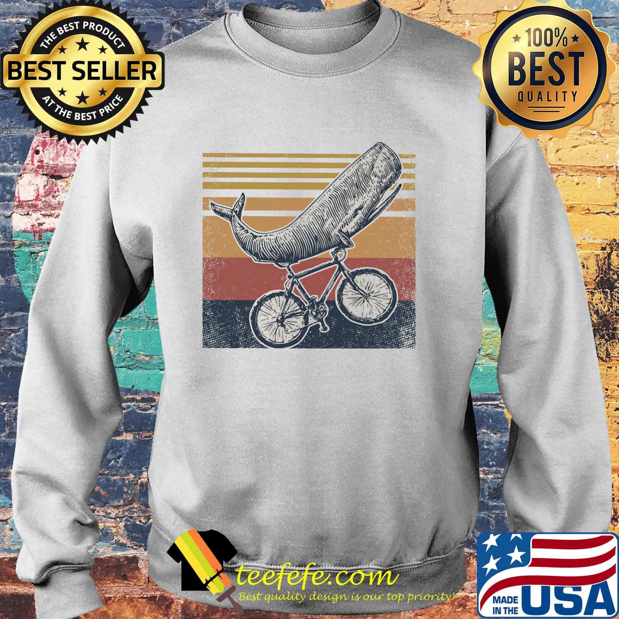 Whale mountain biking vintage retro Shirt Sweater Whale mountain biking vintage retro Shirt Sweater