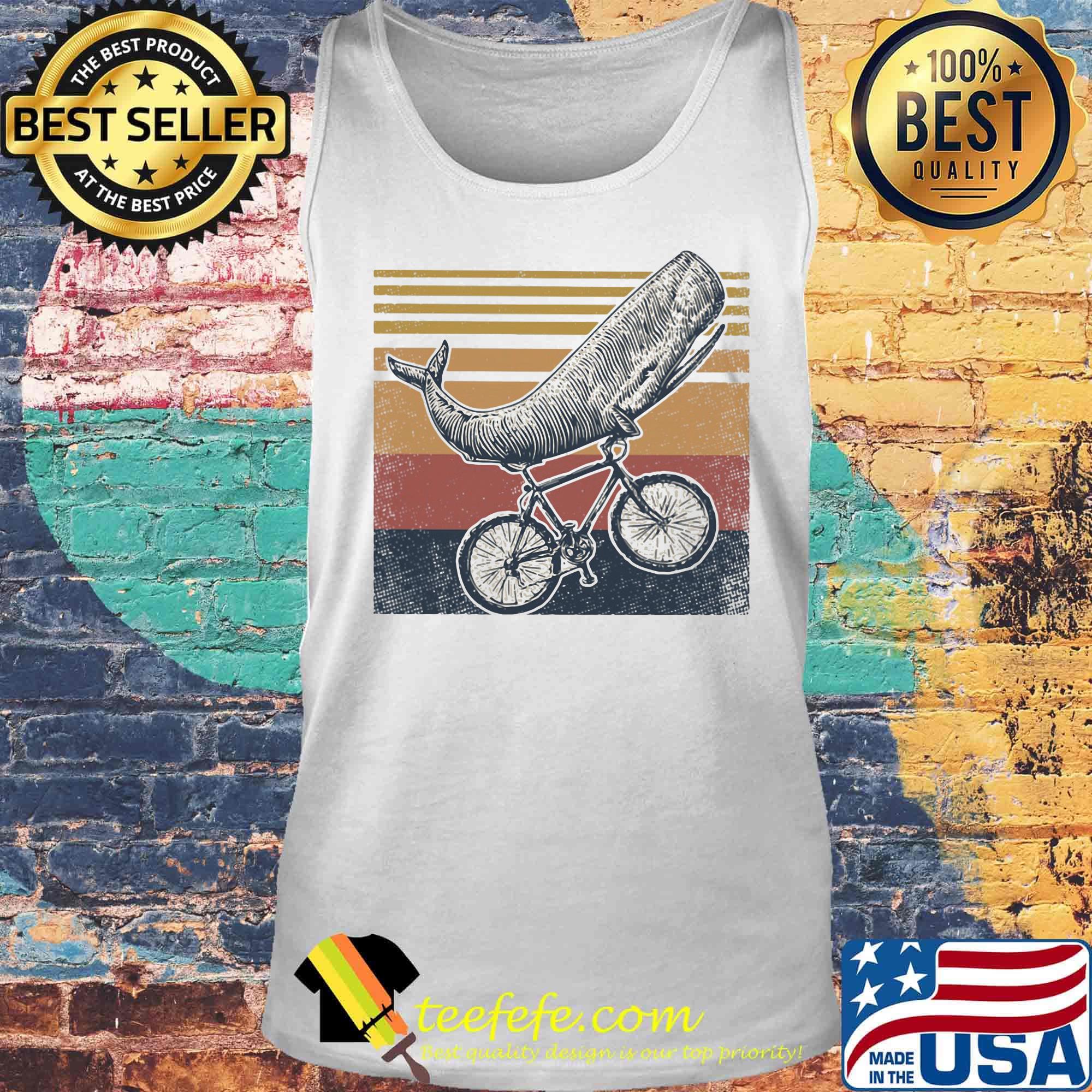 Whale mountain biking vintage retro Shirt Tank top Whale mountain biking vintage retro Shirt Tank top