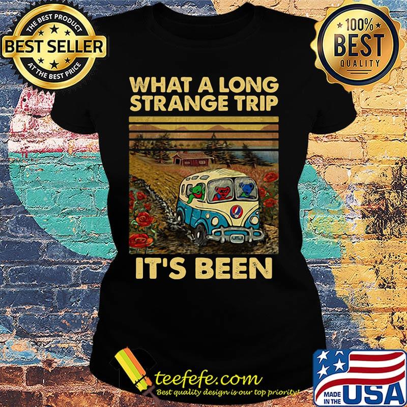 What a long strange trip it's been bus bear grateful dead vintage retro s Ladies tee What a long strange trip it's been bus bear grateful dead vintage retro s Ladies tee