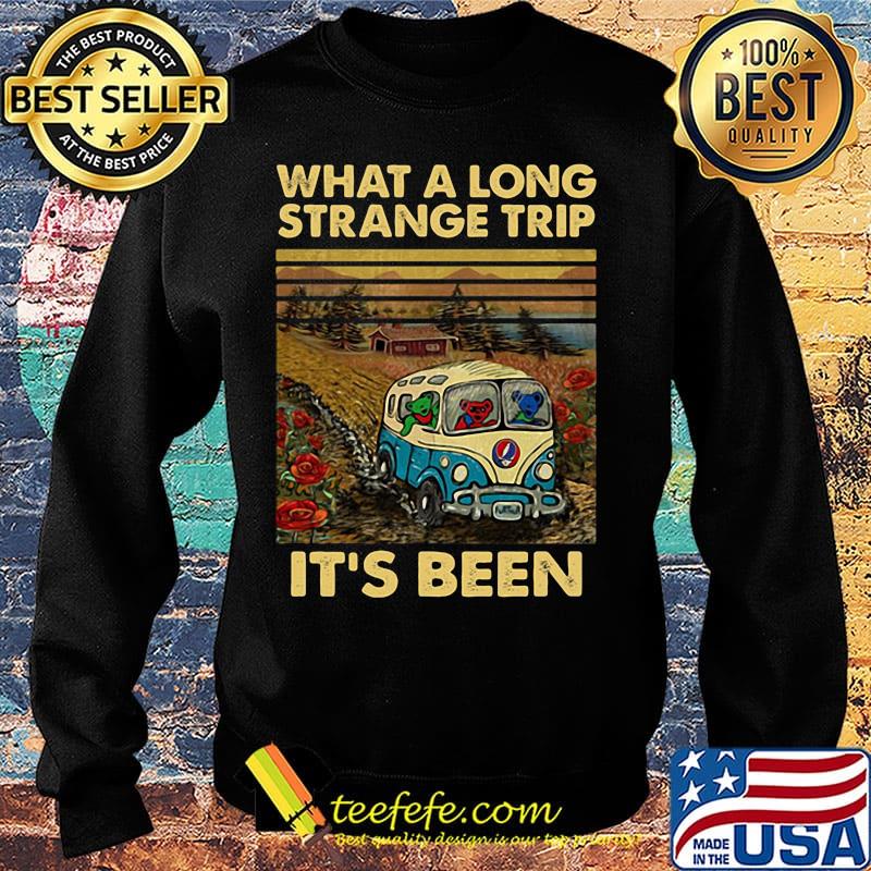What a long strange trip it's been bus bear grateful dead vintage retro s Sweater What a long strange trip it's been bus bear grateful dead vintage retro s Sweater