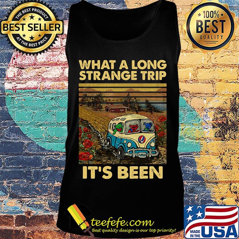What a long strange trip it's been bus bear grateful dead vintage retro s Tank top What a long strange trip it's been bus bear grateful dead vintage retro s Tank top