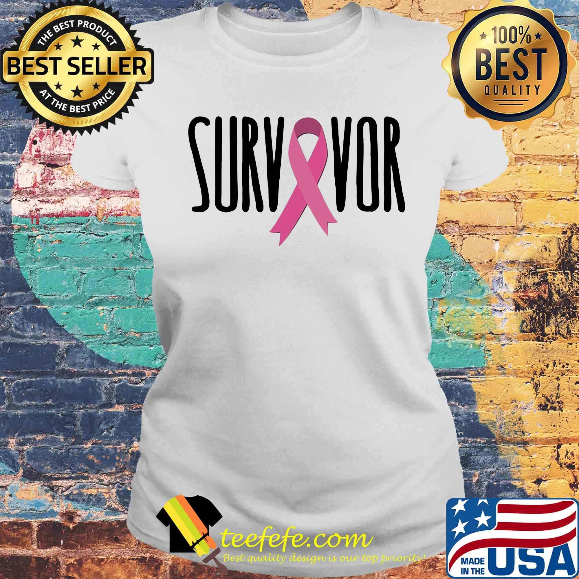 White cancer survivor classic s Laides tee White cancer survivor classic s Laides tee