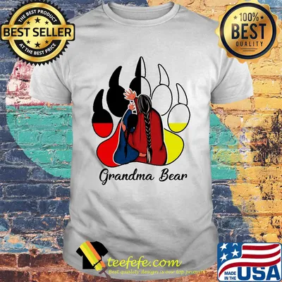 White grandma bear paw shirt