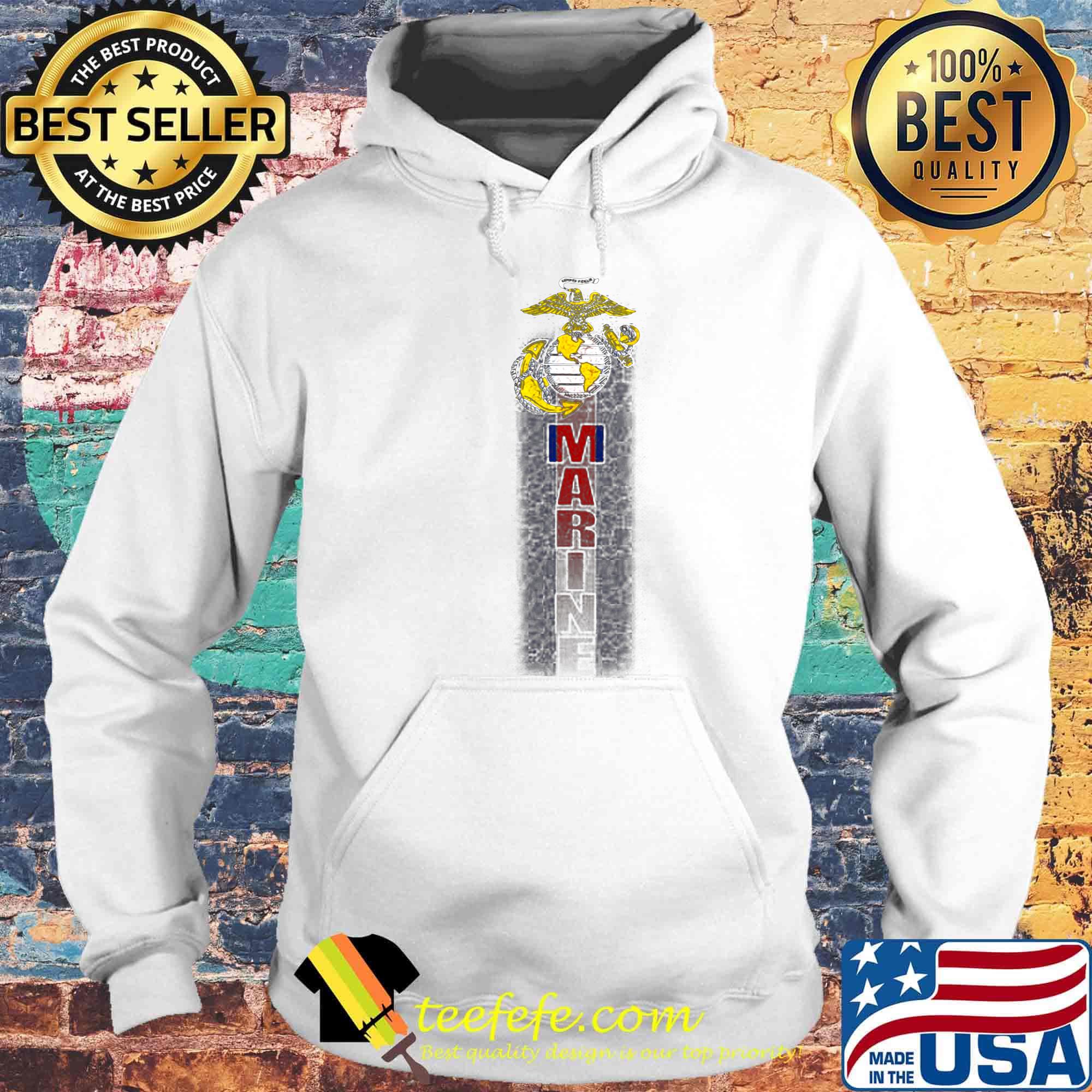 White United States Marine Corps classic s Hoodie White United States Marine Corps classic s Hoodie