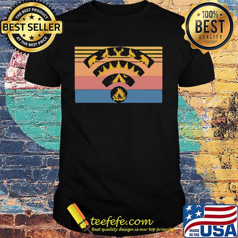Wifi camping animals vintage retro shirt