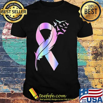 Wings bird cancer awareness shirt
