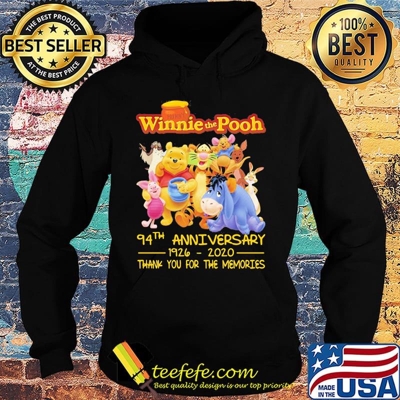 Winnie the pooh 94th anniversary 1926 2020 thank you for the memories s Hoodie Winnie the pooh 94th anniversary 1926 2020 thank you for the memories s Hoodie
