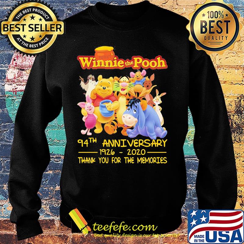 Winnie the pooh 94th anniversary 1926 2020 thank you for the memories s Sweater Winnie the pooh 94th anniversary 1926 2020 thank you for the memories s Sweater