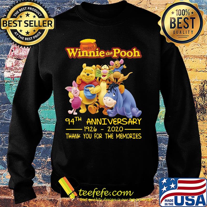 Winnie the pooh 94th anniversary 1926 2020 thank you for the memories s Sweater Winnie the pooh 94th anniversary 1926 2020 thank you for the memories s Sweater