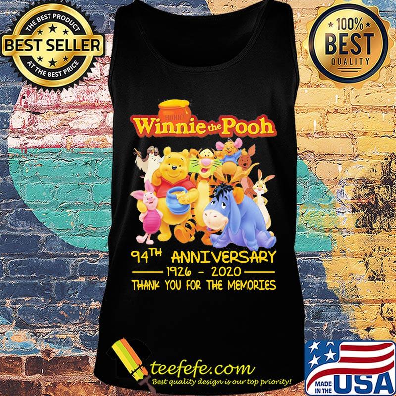 Winnie the pooh 94th anniversary 1926 2020 thank you for the memories s Tank top Winnie the pooh 94th anniversary 1926 2020 thank you for the memories s Tank top