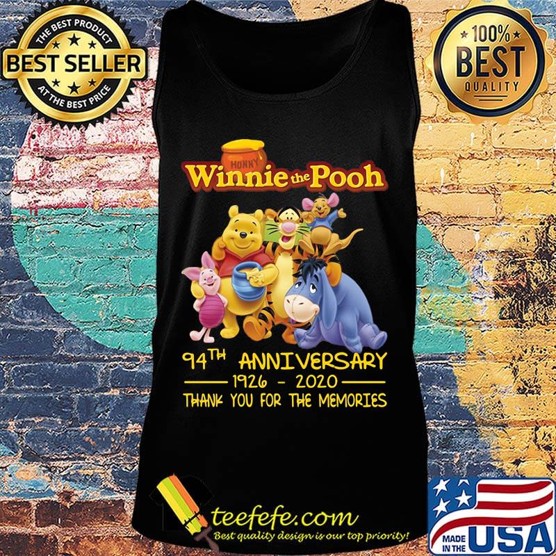 Winnie the pooh 94th anniversary 1926 2020 thank you for the memories s Tank top Winnie the pooh 94th anniversary 1926 2020 thank you for the memories s Tank top