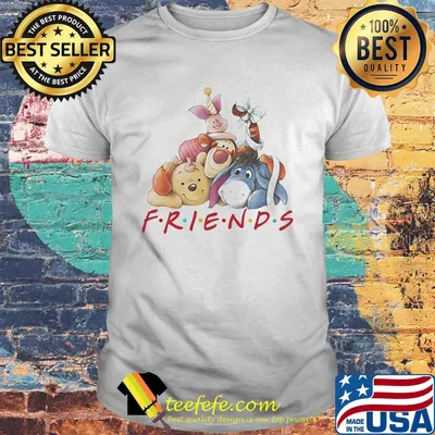 Winnie the pooh cartoon characters friends shirt