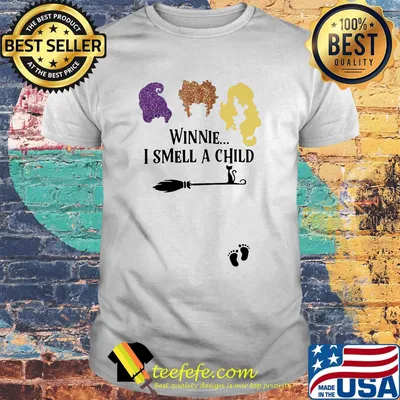 Witch winnie i smell a child cat shirt