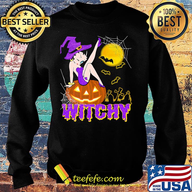 Witchy Betty Boop Halloween Shirt Sweater Witchy Betty Boop Halloween Shirt Sweater