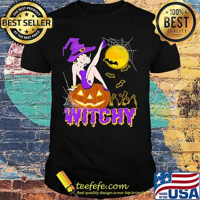 Witchy Betty Boop Halloween Shirt