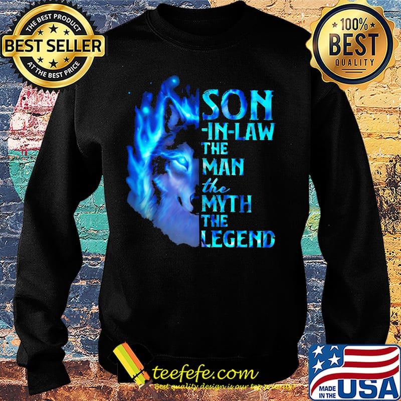 Wolf son in law the man the myth the legend night s Sweater Wolf son in law the man the myth the legend night s Sweater