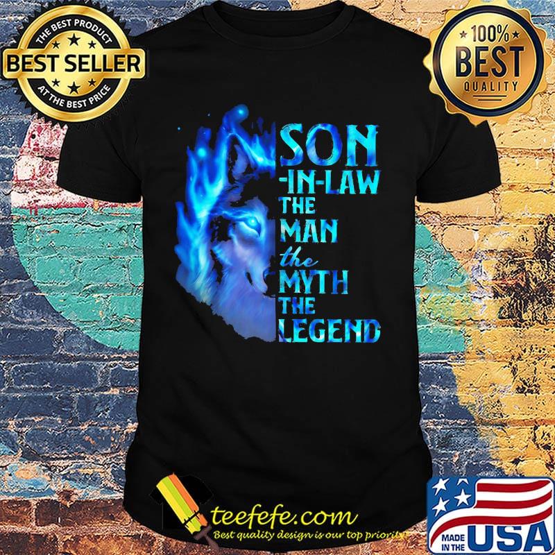 Wolf son in law the man the myth the legend night shirt Wolf son in law the man the myth the legend night shirt