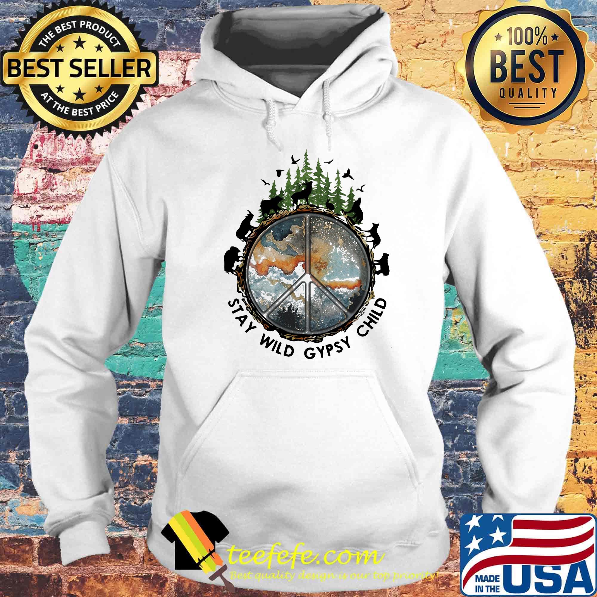 Wolf stay wild gypsy child s Hoodie Wolf stay wild gypsy child s Hoodie