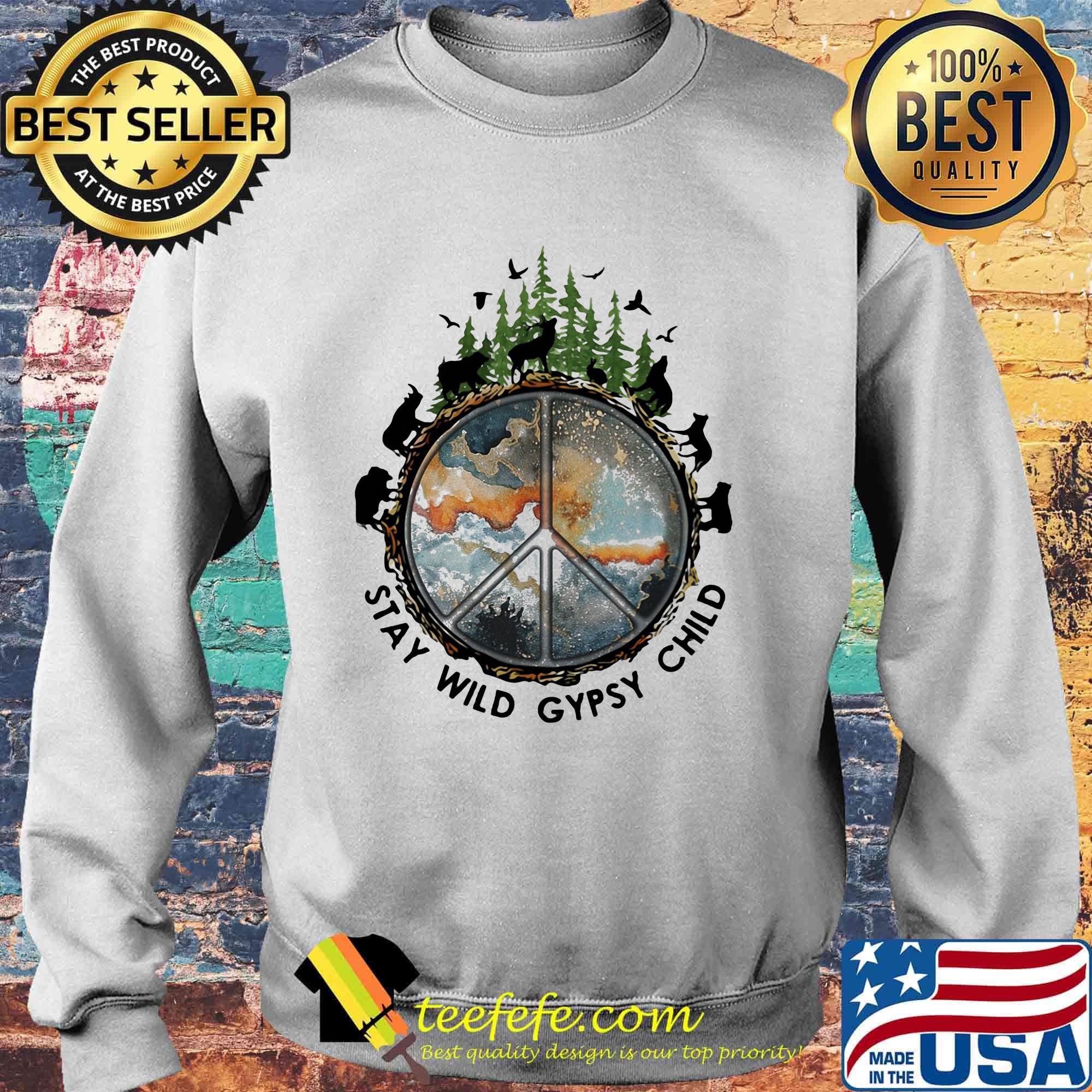 Wolf stay wild gypsy child s Sweater Wolf stay wild gypsy child s Sweater