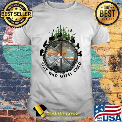 Wolf stay wild gypsy child shirt