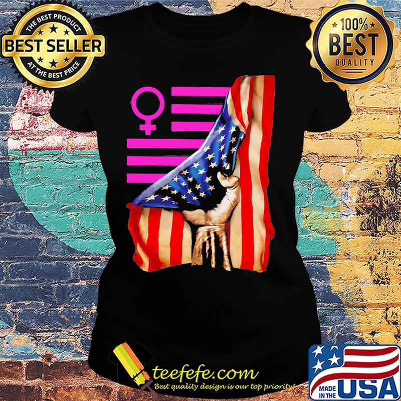 Woman american flag independence day s Ladies tee Woman american flag independence day s Ladies tee