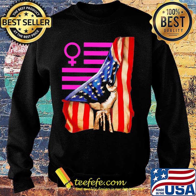 Woman american flag independence day s Sweater Woman american flag independence day s Sweater