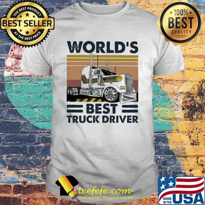 World's Best Truck Driver Vintage Retro Shirt