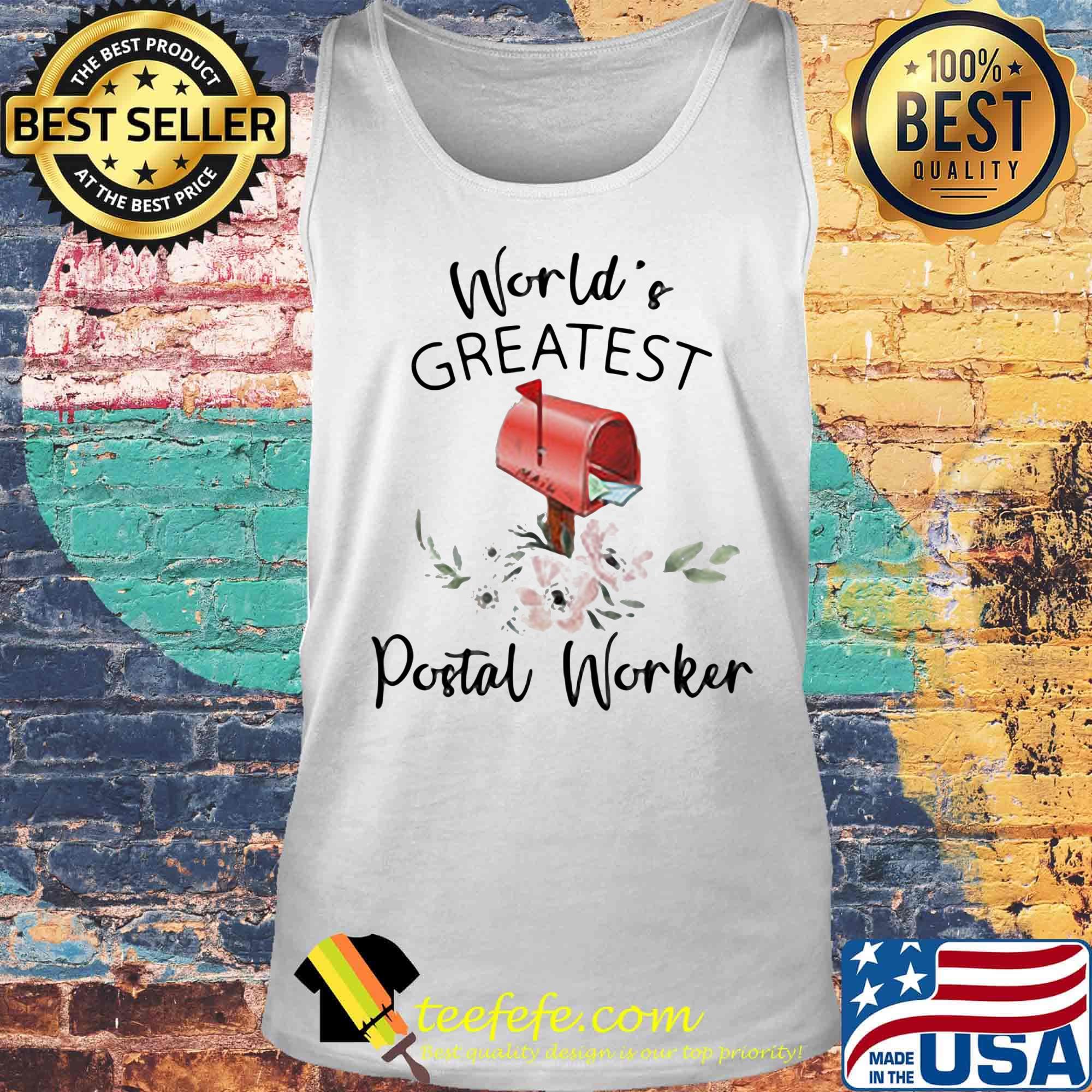 World's Greatest Postal Worker Mailbox Shirt Tank top World's Greatest Postal Worker Mailbox Shirt Tank top